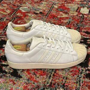 VERY GOOD adidas Originals Superstar II "All White" Shell Toe Triple White 12
